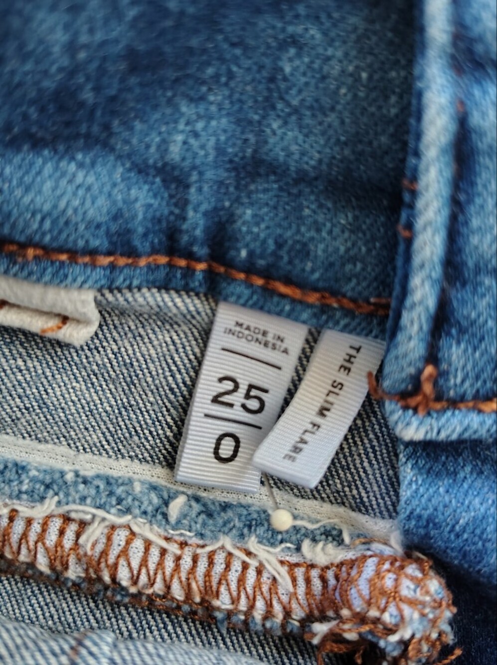 LOFT Women's High Rise Jeans - Dark Blue Size 25. - Picture 9 of 9